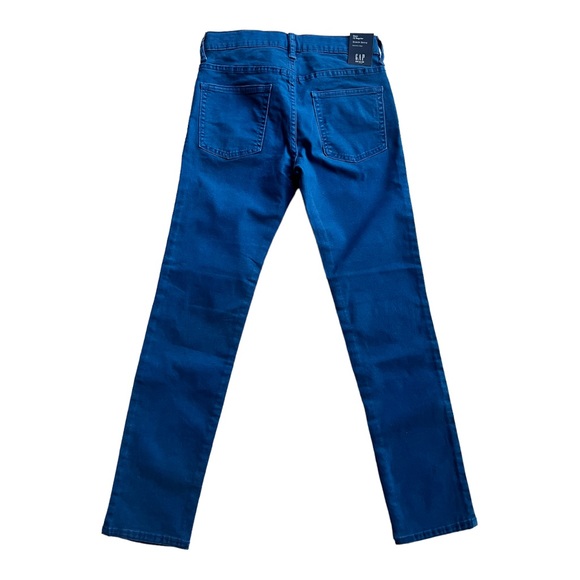 GAP Boys Stretch Skinny Blue Denim Jeans Size 12 Regular - Picture 3 of 7